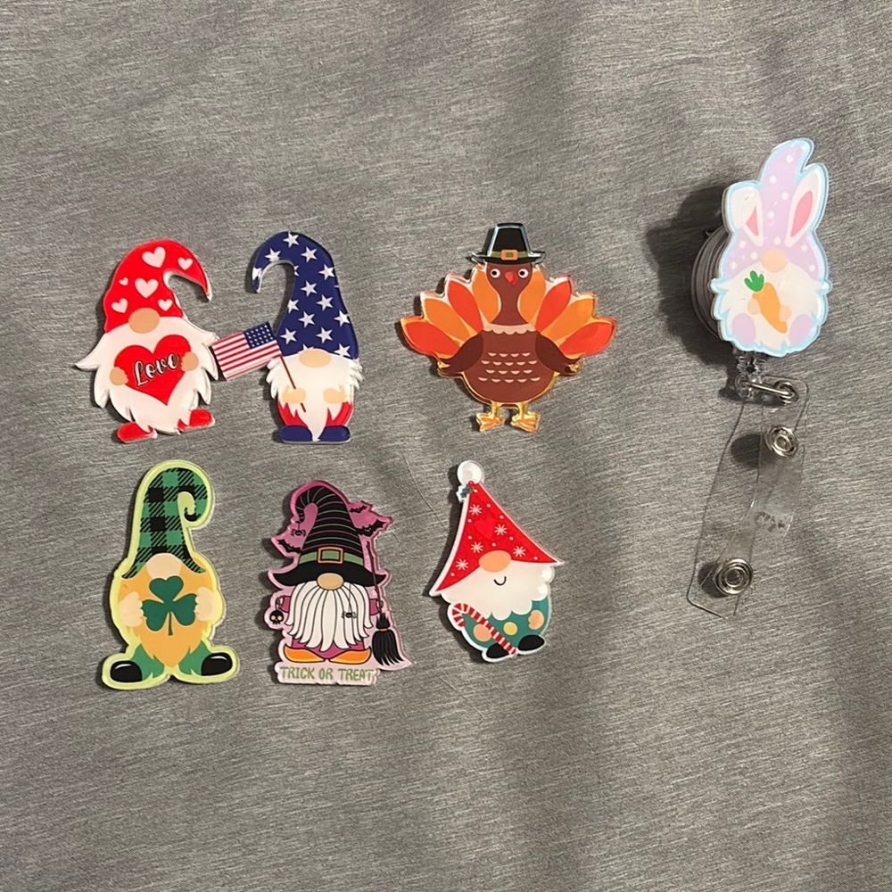 Holiday Badge Reel Set